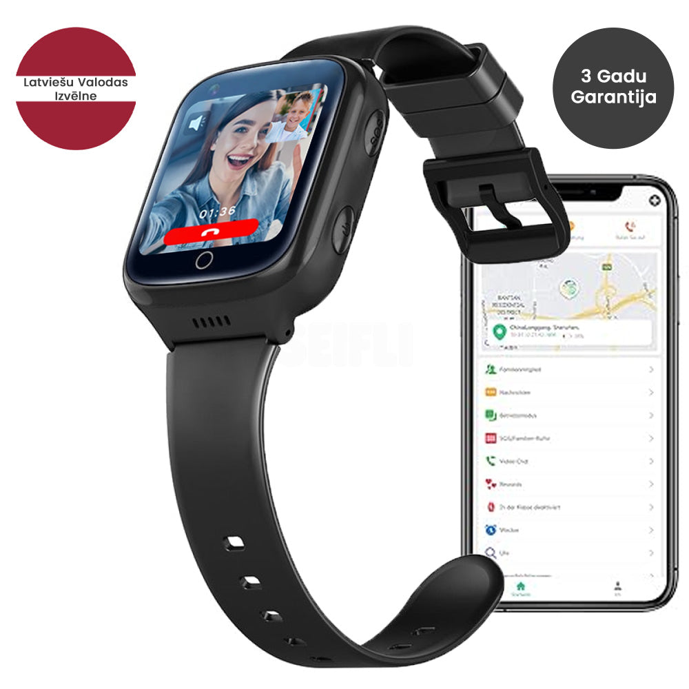 SEIFLI™ Smart Viedpulkstenis Bērniem Ar Atrašanās Vietas Izsekošanu, Kameru, Zvaniem Un Vēl Vairāk