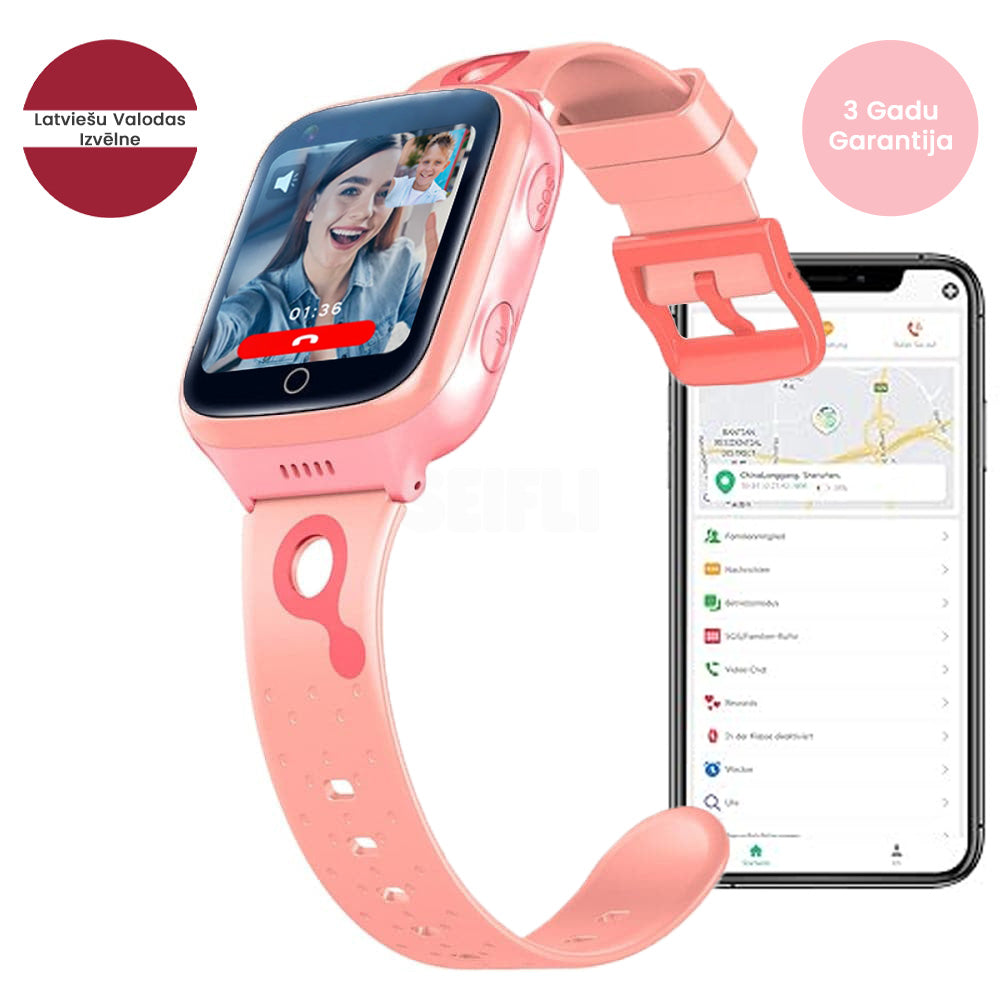 SEIFLI™ Smart Viedpulkstenis Bērniem Ar Atrašanās Vietas Izsekošanu, Kameru, Zvaniem Un Vēl Vairāk