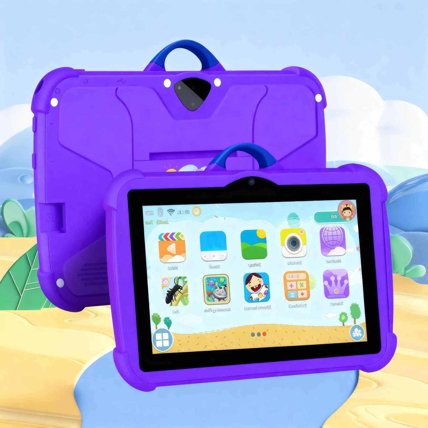SEIFLI™ Planšetdators Bērniem Ar Izglītojošām Spēlēm, Vecāku Uzraudzību, Triecienizturīgu Korpusu Un Vēl Vairāk